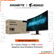 GIGABYTE GS27FC2 Gaming Monitor (จอมอนิเตอร์) | 27" FHD | VA | 1ms | 240Hz | Adaptive-Sync