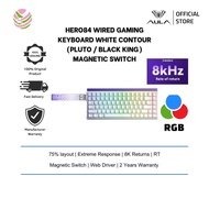 Aula HERO84 Wired Gaming Keyboard White Contour (Web Driver, 8K Returns, RT, Extreme Response, Pluto