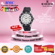 Edox Men's 83005 TIN AIN Class-1 Day Automatic Rotating Bezel Watch