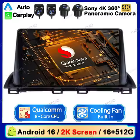 Android 16 Car Radio For Mazda 3 Axela 2013 - 2018 GPS NAVI Multimedia Stereo Video Player Head Unit