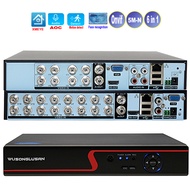 Rgfrt Xmeye Dvr Nvr 8/16ช่อง5MP-N 1080P เครื่องบันทึกวงจรปิดเสียงผ่าน Coaxial ตรวจจับใบหน้าสำหรับกล้