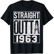 Men's cotton T-shirt Straight Outta 1963 Shirt Great Birthday Gift TShirt T-Shirt Fast Shipping 4XL 