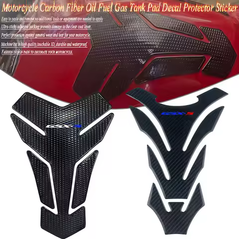 For GSXS 750 950 1000 GT 1000GT GSX-S GSXS750 GSXS950 GSXS1000 Carbon Fiber 3D Oil Fuel Gas Tank Pad
