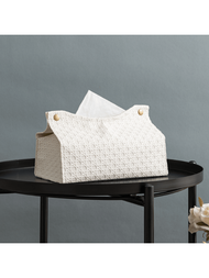 1入竹紋創意紙巾盒收納袋,多功能桌面裝飾