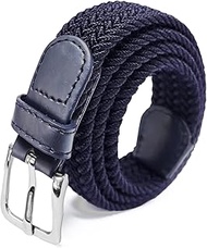 Unisex Elastic Fabric Belt Braided: 25 mm Wide Elastic Braided Belt Stretch Belt for Men and Women L