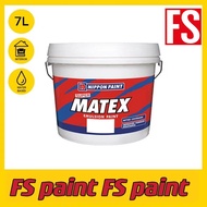 7L NIPPON PAINT Super Matex 9102 White PAINT for Indoor Ceiling Walls
