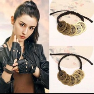 Antique Chinese Style Aning Tomb Raiders Notes Copper Coins Five Emperors Chinese Old Nine Doors Bra