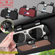 BMW Car Sun Visor Glasses Case Leather Grain Sunglasses Box Sunshade Decoration For Z4 E89 E85 X5 G0