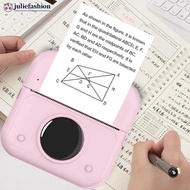 JULIEFASHION Mini Portable Bluetooth Thermal Printer Student Label Picture Pocket Sticker Printer C5M5