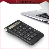 [Blesiya] Number Pad 2.4G Black with Digital Display Wireless Numeric Keypad for Notebook Laptop PC 