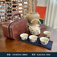 Travel Cover Bowl Teapot Tea Cup AB5N