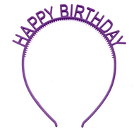 Gratis Ongkir - Bando Happy Birthday / Bando Wanita Desain Happy Birthday Warna-Warni Gaya Korea