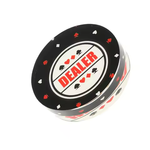 Big Dealer Button for Poker Card Casino Game Accessory 8cm Diameter Professional Dealer Chips Gambli