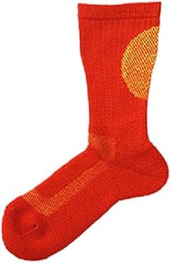 M-721-1 Plain Tapered Socks, Size 9.8-10.6 inches (25-27 cm), D Orange