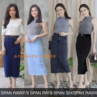 YEAR SPAN JEANS RAWIS 7/9 | PENCIL SPAN SKIRT | Long jeans skirt | Long pencil skirt | STRETCH SPAN 