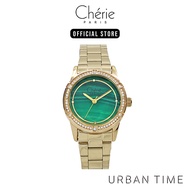 Cherie Paris Eloise Gold Stainless Steel Mesh Bracelet Analog Watch CHR-2227-IPG