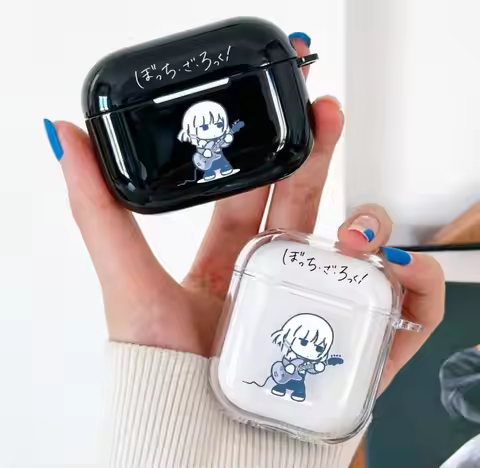 Fashion INS Japanese Cute Anime Rock Girl Sweet For Airpod 4 3 2 1 AirPod Pro 3 2 Headphone Case Dus