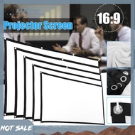 150/120/100/84/72/60 inch Portable Folding Movie 16:9 Screen Projector Simple Curtain Screen 3D  For