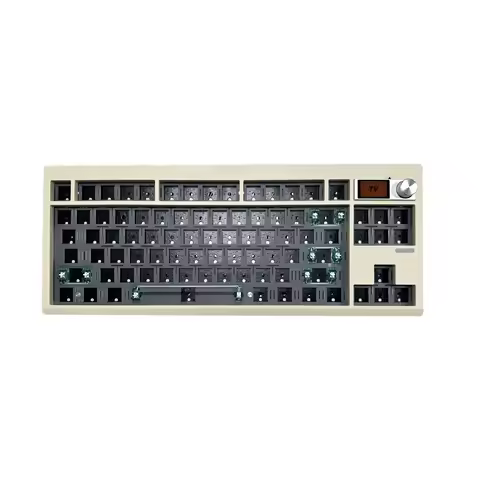 ZUOYA Gmk87 Gasket-mounted Bluetooth 5.1/2.4G/Type-C Wired Mechanical Keyboard Kitwith TFT Screen fo