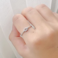 海藍寶石925純銀古典風格戒指 可調式戒指