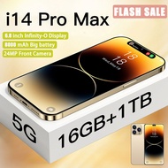 Smartphone i14 Pro Max Original Cellphone Sale 16GB+512GB 6.7inch HD Smartphone 24MP+48MP Fast Charge Hot Sale 5G New Mobile Phones 5G Legit Phone COD