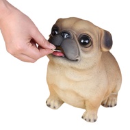 Cevly Dog Piggy Bank,Unbreakable Large Coin Bank for Kids Boys Girls Adult,Cute Pug Money Box,Christ