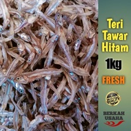 HITAM 1kg Dried FRESH Black Anchovy Salted Fish Wholesale