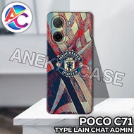 AC41/Case poco C71/ MEN'S Motif poco C71/casing poco C71/silicone poco C71
