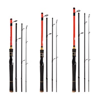 Travel Fishing Rods 4Pcs,Casting/Spinning Rod with Case 5.9ft-6.9ft, 36TCarbon Lure Rod Saltwater Fr