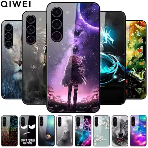 For Samsung Galaxy S25 Case Tempered Glass Hard PC Back Cover For Galaxy S 25 Plus Phone Cases S25Pl