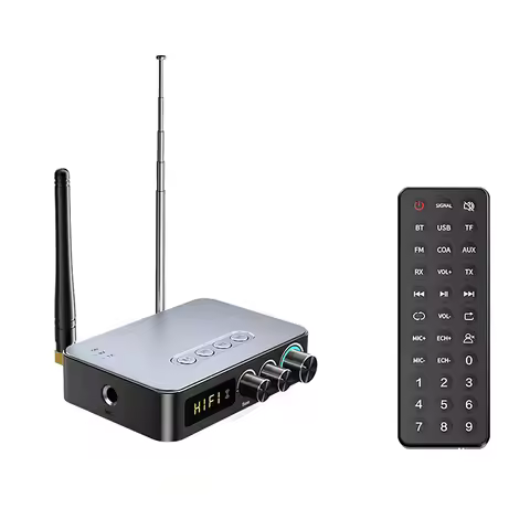 Bluetooth 5.1 Audio Receiver Transmitter 3.5mm Audio Jack DSP Adapter NFC/AUX/RCA/USB U-Disk/TF/6.5 