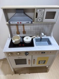 德國 classic world - CLA50561 白色木製廚房玩具 - Modern Kitchen Toy