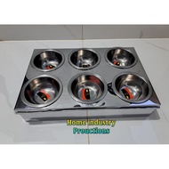 Brown Pan Brown Tim Steamer/ Brown Tim/ with 6 4 2 Holes