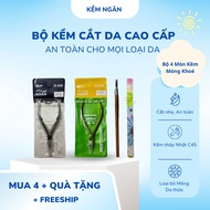 4 Piece Cutting Nippers (Good Type) Ngan Nippers (Yellow skin cutting pliers + corner nail pliers + 