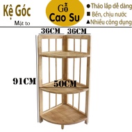 KỆ GỖ ĐỂ GÓC TƯỜNG 3 TẦNG CAO 91CM BẰNG GỖ KỆ TRANG TRÍ GỖ KỆ GỖ PHÒNG KHÁCH KỆ GÓC 3 TẦNG MẶT LỚN B