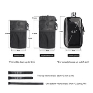 Rhinowalk Bicycle Handlebar Water Bottle Bag Insulated Bike Front Bottle Holder For Brompton and 3Sixty with Cell Phone Pocket Outdoor Travel Hiking Fishing Climbing Cycling Portable Shoulder Bag Sport