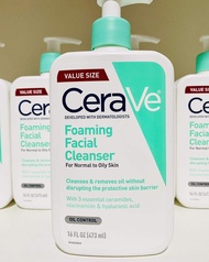 CeraVe Foaming Facial Cleanser 473 ml (USA Made)