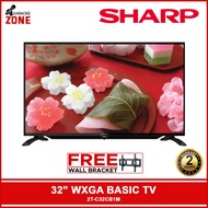 Sharp 2T C32CB1M / 32 inch Led Tv / 32" WXGA BASIC TV 2 Years Warranty / Sharp TV with wall bracket / Sharp Original