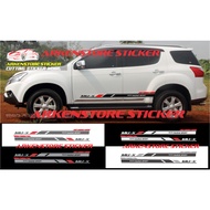 Isuzu MUX sticker, MUX car sticker, MUX list sticker