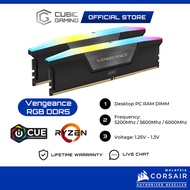 Corsair Vengeance RGB 32GB/64GB DDR5 6000Mhz/5600Mhz/5200Mhz DIMM AMD EXPO Desktop PC Dual Kit RAM M