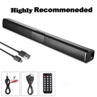 20W Sound Bar แบบมีสายและไร้สายบลูทูธโฮมเซอร์ราวด์ Sound Bar สำหรับพีซีเธียเตอร์ทีวีลำโพง