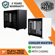 Flexi Tech COOLER MASTER Masterbox NR200P MITX Casing Black / White PC Desktop Casing with Per Insta