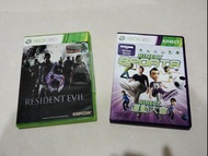Xbox 360 Game~~1) Resident Evil & 2) KINECT運動大會