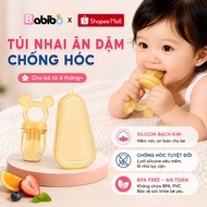 BABIBO Silicone Weaning Bag for Babies from 4 Months, Anti-choking Pacifier for Safe Fruit Chewing P