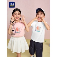HLA/Hailan's Home Is Wonderful Series Short-Sleeved T-Shirt 26 Summer New Style Printed Top Boys Gir