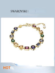 [สินค้าใหม่] สร้อยข้อมือ สวารอฟสกี้ STILLA สร้อยข้อมือสตรีขนาดเล็กหรูหราสร้อยข้อมือคริสตัลสีสูง [New