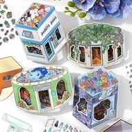 Today's Business Eighteenth Bomb 2.5D Landscaping Stickers Handmade diy Miniature Scene Children's T