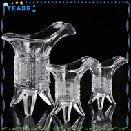 TEASG Chinese Emperor Cup, Tripod Base Chinese Wine Crystal Glass Cup,  Ancient Retro Whiskey Shot G