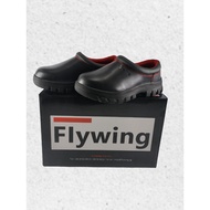 FLYWING FW900BL - EMBOSSED LEATHER, STEEL TOECAP, 200 JOULES, RUBBER SOLE SAFETY SHOES