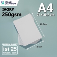 Paper 250 gsm A4IVORY, 25 Sheets